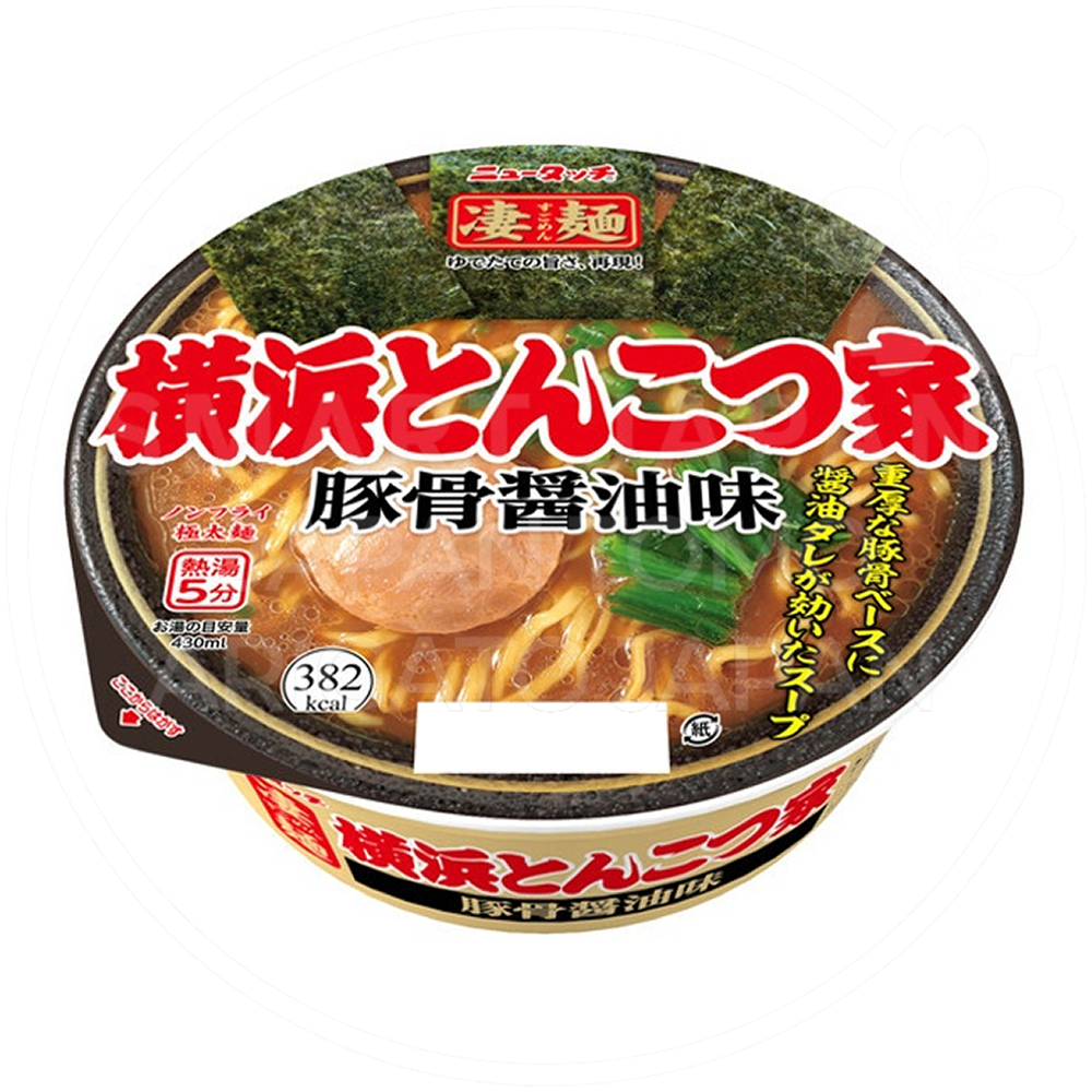 일본 야마다이 뉴터치 스고멘 논후라이 요코하마 돈코츠이에케 돈코츠쇼유라멘 122g /일본 컵라면