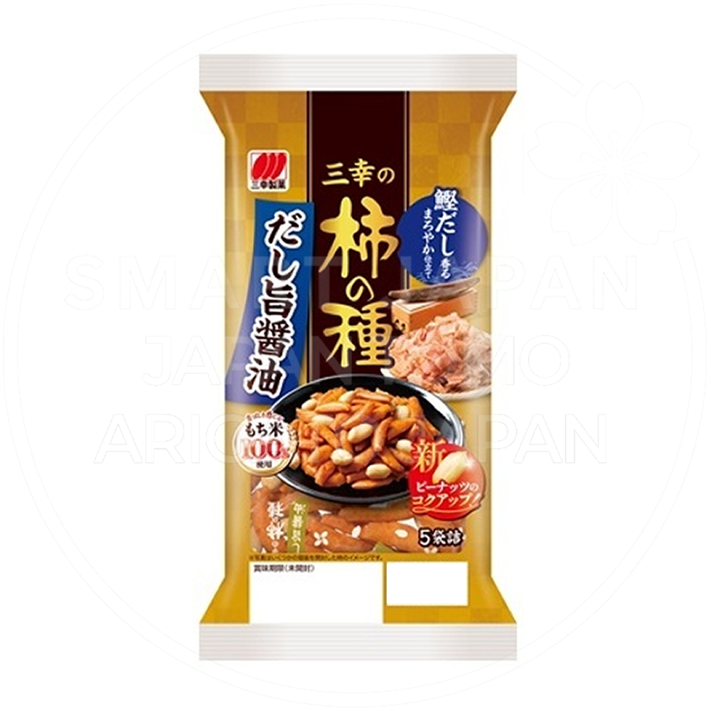 일본 산코 카키노타네 가츠오다시 간장맛 130g /일본 과자