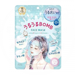 일본 코세 클리어턴 우르오이 BOMB 보습케어 마스크팩 7매 /일본 마스크팩
