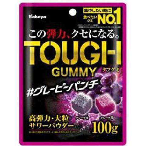 일본 카바야 터프구미 하드 젤리 그레이피 펀치 100g /일본 젤리