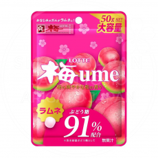 일본 롯데 우메 매실 라무네 타블릿 대용량 50g /일본 사탕