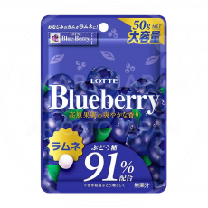 일본 롯데 블루베리 라무네 타블릿 대용량 50g /일본 사탕