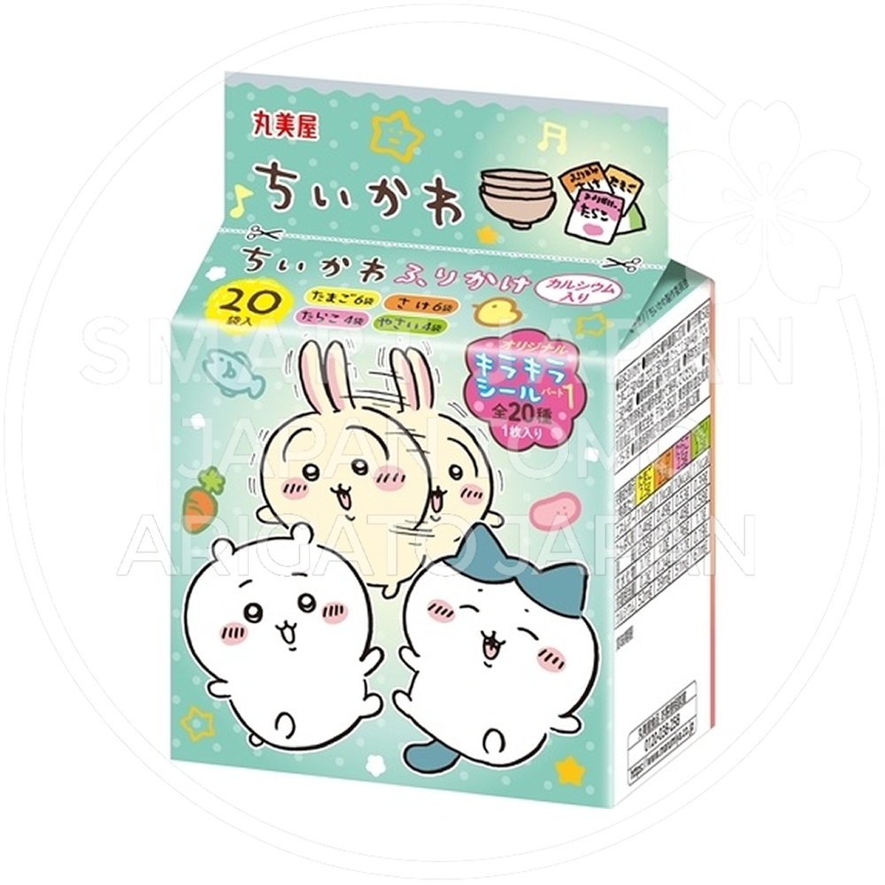 일본 마루미야 캐릭터 후리카케 치이카와 미니팩 4가지맛 20봉입 50g /일본 후리가케
