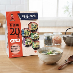 일본 신슈이치미소 즉석 된장국 5종모둠 20봉입 빨강 324g /일본 즉석된장국