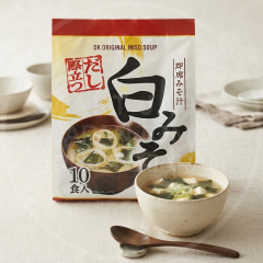 일본 히카리미소 즉석 된장국 다시가 돋보이는 시로미소 10봉입 빨강 165g /일본 즉석된장국