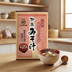 일본 마루야 핫초미소 즉석 된장국 아카다시 생미소 두부 유부 5봉입 120g /일본 즉석된장국
