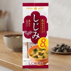 일본 히카리미소 즉석 된장국 생미소 바지락 시지미 오리지널 8봉입 132g /일본 즉석된장국