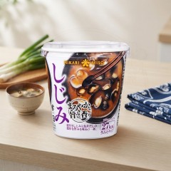일본 히카리미소 즉석 된장국 컵타입 깊은 감칠맛과향 시지미 바지락맛 21.9g /일본 즉석된장국