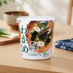 일본 히카리미소 즉석 된장국 컵타입 깊은 감칠맛과향 와카메 미역맛 20.8g /일본 즉석된장국