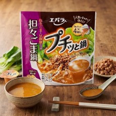 일본 에바라 푸칫토 나베 캡슐스프 탄탄참깨전골 4개입 핑크160g