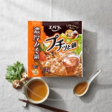 일본 에바라 푸칫토 나베 캡슐스프 진한미소 된장전골 4개입 주황 160g