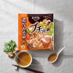 일본 에바라 푸칫토 나베 캡슐스프 진한미소 된장전골 4개입 주황 160g