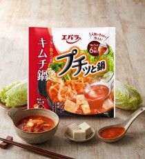 일본 에바라 푸칫토 나베 캡슐스프 김치전골 6개입 빨강 138g