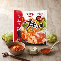 일본 에바라 푸칫토 나베 캡슐스프 김치전골 6개입 빨강 138g