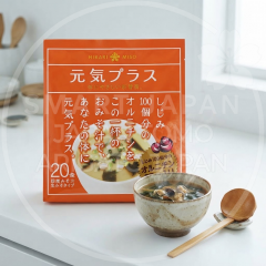 일본 히카리미소 즉석 된장국 겐키플러스 오르니틴 시지미 20봉입 빨강 346g /일본 즉석된장국