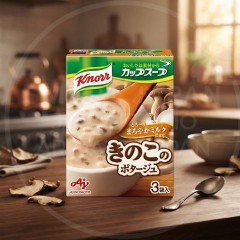 일본 크노르 컵스프 밀크 버섯 포타주맛 3봉입