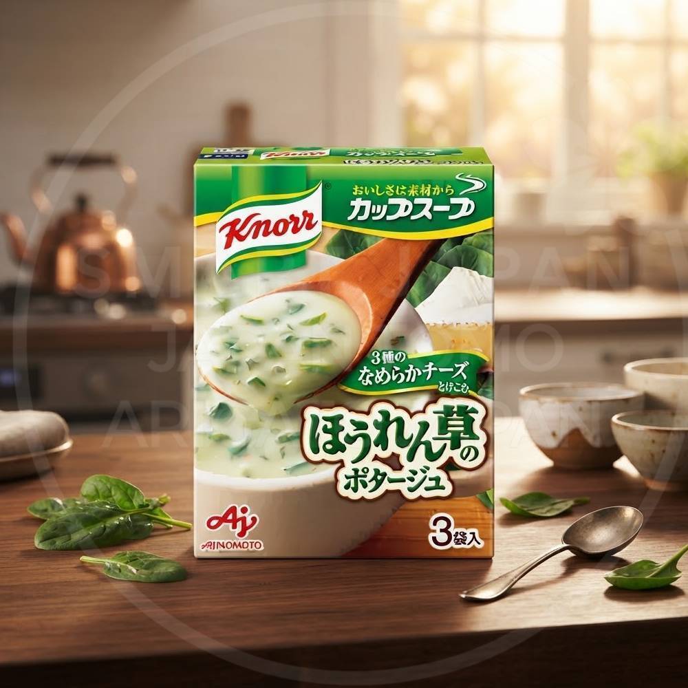 일본 크노르 컵스프 시금치 포타주맛 3봉입