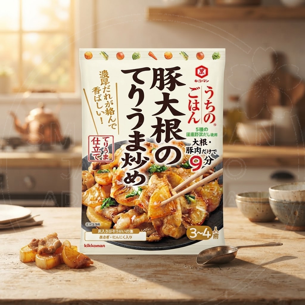 일본 키코만 우치노고항 돼지고기무 데리우마 볶음소스 3~4인분 85g