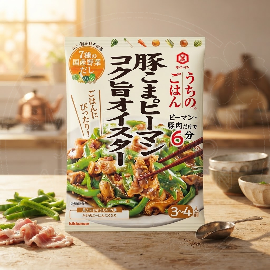 일본 키코만 우치노고항 돼지고기 피망 굴소스 볶음소스 3~4인분 67g