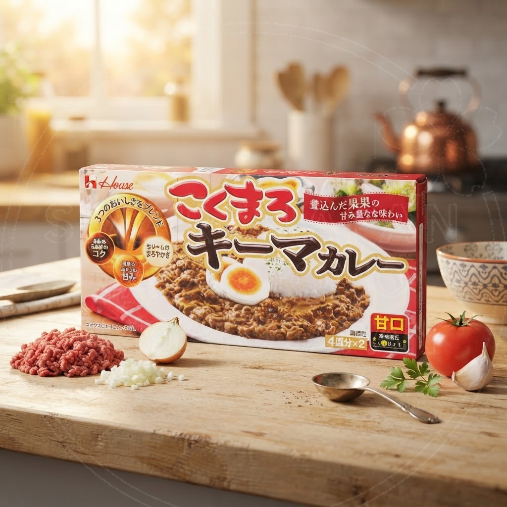 일본 하우스 코쿠마로 카레 키마 순한맛 핑크 148g