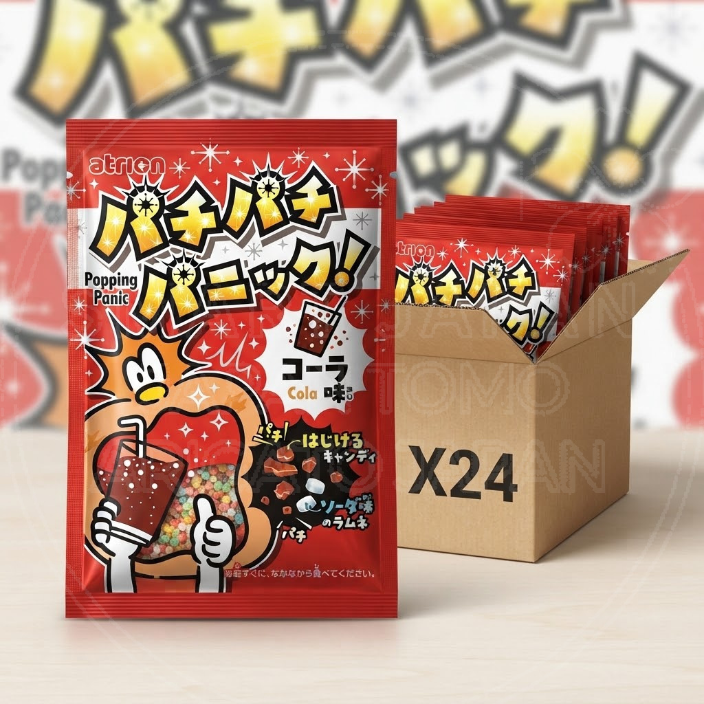 일본 아트리온 파치파치패닉 콜라맛 24개입 세트 빨강 120g