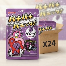 일본 아트리온 파치파치패닉 그레이프맛 24개입 세트 빨강 120g