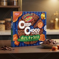 일본 닛신시스코 크리스프초코 향긋한 캬라멜맛 8조각 51g