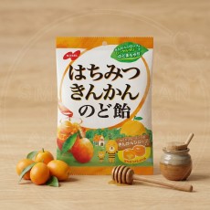 일본 노벨 벌꿀 금귤 킨칸 목캔디 사탕 110g