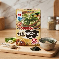 일본 리켄 와카메 미역스프 볶음참깨맛 8봉입 72g