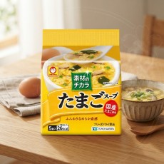 일본 마루짱 소재의 힘 즉석 스프 타마고 계란맛 노랑 5식입 32g