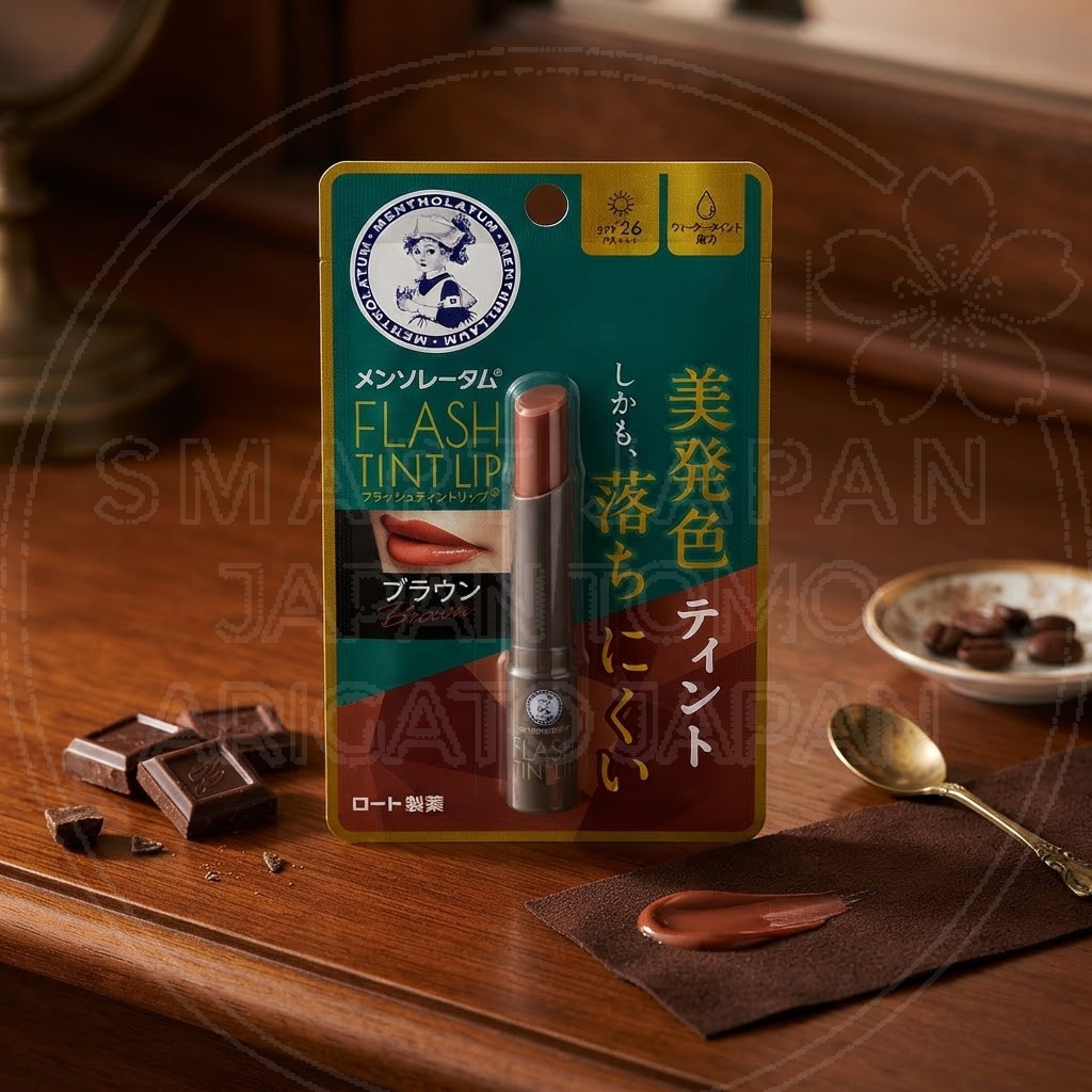 일본 로토 멘소래담 플래시 틴트 립 브라운 2g