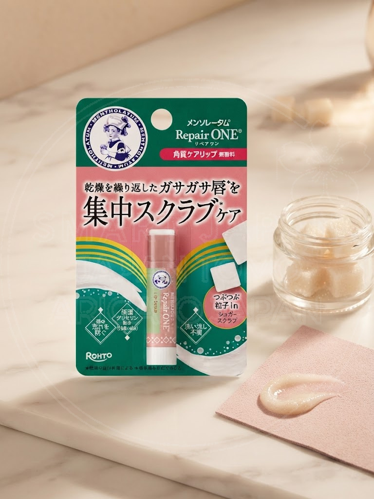 일본 로토 멘소래담 립밤 리페어원 각질케어 핑크 3.6g