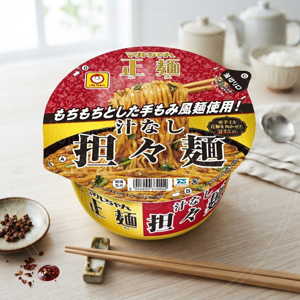 일본 마루짱 세이멘 컵라면 지루나시 국물 없는 탄탄멘 120g