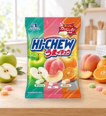 일본 모리나가 하이츄 마이츄 봉지타입 우마이츄 3가지맛 그린 68g /일본 사탕