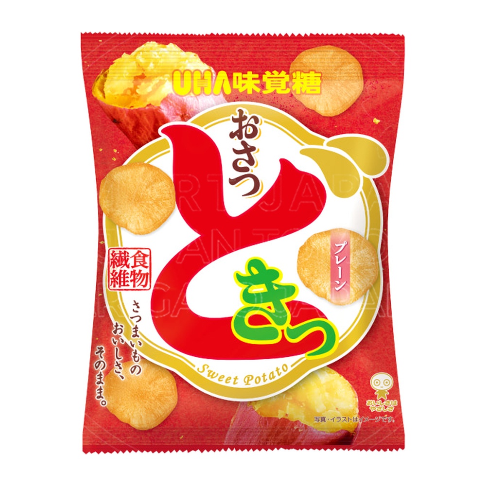 일본 UHA 미각당 오사츠도키 고구마칩 플레인 봉지 65g /일본 과자