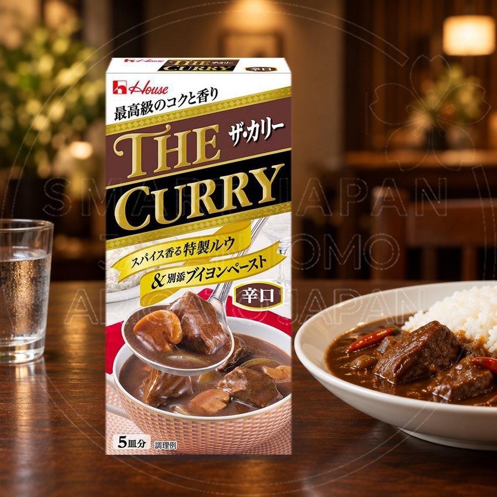 일본 하우스 더 카레 THE CURRY 고형 매운맛 5인분 140g