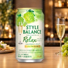 일본 아사히 스타일밸런스 릴렉스 샤르도네 스파클링 무알콜 논알콜 350ml