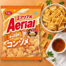 일본 YBC 에어리얼 스낵 콘소메맛 65g /일본 꼬북칩