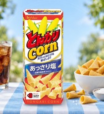 일본 하우스 톤가리콘 담백한 소금맛 62g /일본 꼬깔콘
