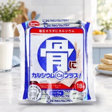 일본 하마다 칼슘 웨하스 바닐라맛 18매 95g 파랑