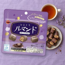 일본 부르봉 한입 루만도 초콜릿 봉지 47g 보라