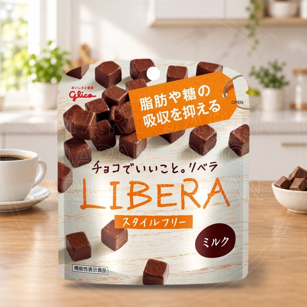 일본 글리코 리베라 밀크 초콜릿 기능성 큐브 50g