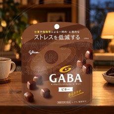 일본 글리코 GABA 가바 멘탈밸런스 초콜릿 비터 스탠드파우치 51g 갈색