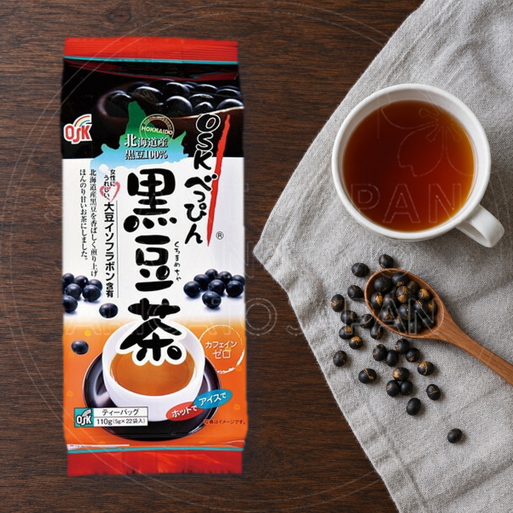 일본 OSK 벳핀 홋카이도산 검은콩차 흑두차 티백 22봉 110g