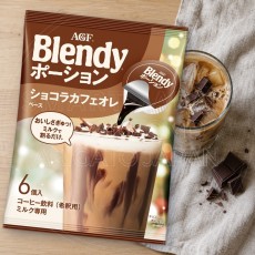 일본 AGF 블랜디 포션커피 쇼콜라 카페오레 6개입 108g