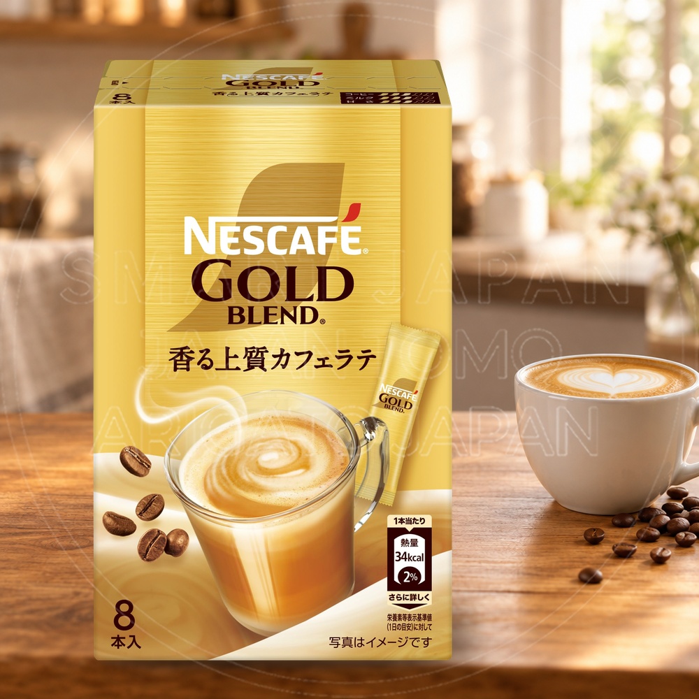 일본 네슬레 네스카페 골드블렌드 카페라떼 스틱 8개입 56g