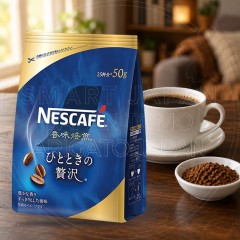 일본 네슬레 네스카페 향미배전 프리미엄 인스턴트커피 봉지 50g