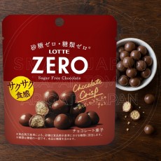 일본 롯데 ZERO 제로 슈가프리 초콜릿 크리스프 28g