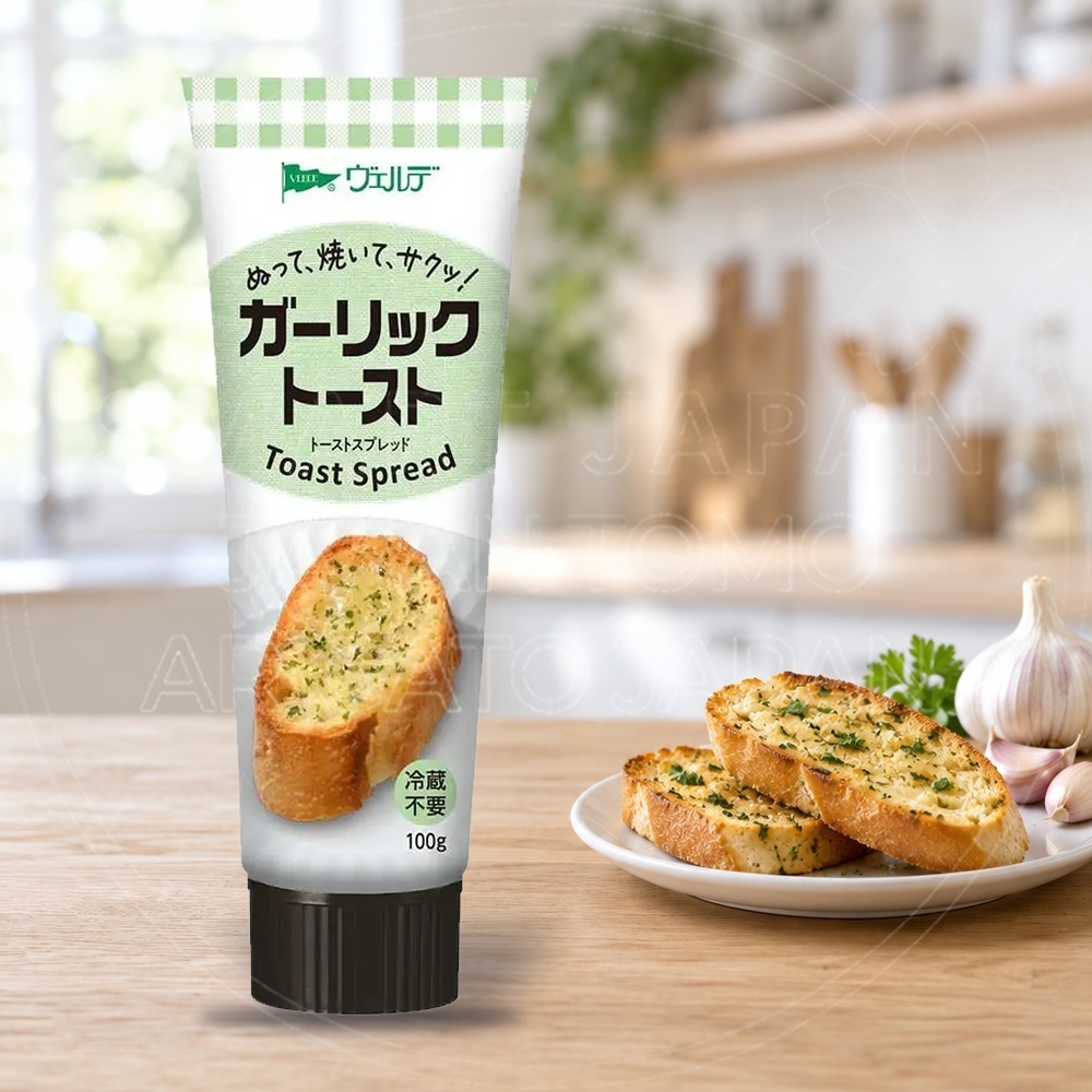 일본 아오하타 베르데 갈릭 토스트 스프레드 마늘빵 소스 초록 튜브 100g