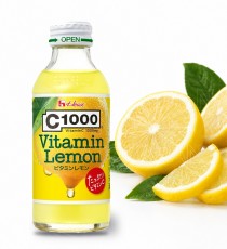 일본 하우스 C1000 비타민 레몬 음료 140ml 병타입